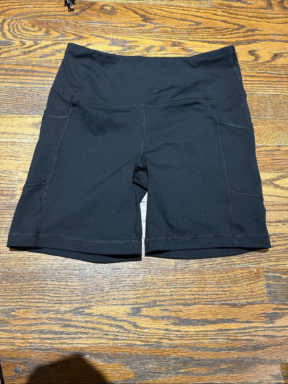90 Degree By Reflex Black High-Rise Bike Shorts